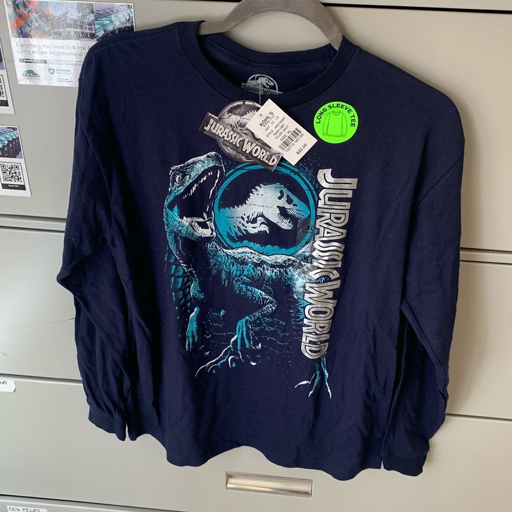 New Jurassic World long sleeve shirt